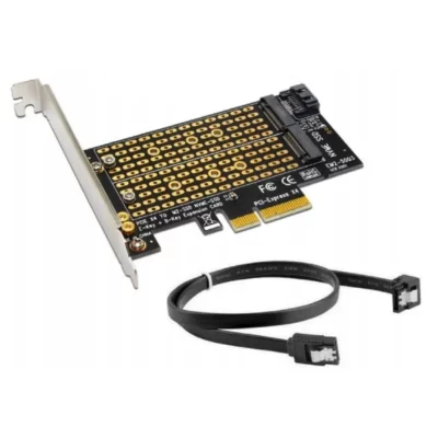 Adapter PCI-e x4 | SATA+NVME | 2x m.2