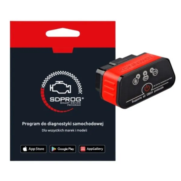 Interfejs Diagnostyczny ELM327 OBD2 KONNWEI Bluetooth2