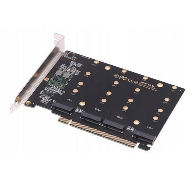 adapter PCI-E x16 na 4 dyski SSD M.2 Nvme 4x32Gbps