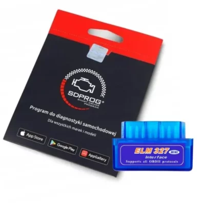Interfejs diagnostyczny OBDII ELM327 Bluetooth 4.0 + program SDPROG